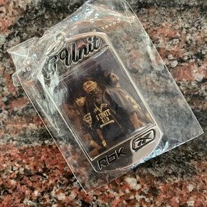 G-Unit engraved and chrome enamel photo pendant
